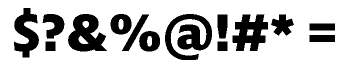 Neue Frutiger World Extra Bold Font OTHER CHARS