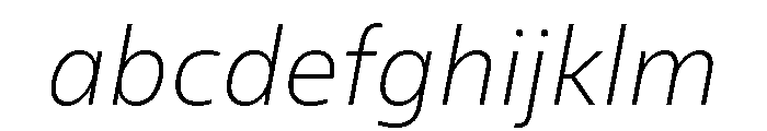 Neue Frutiger World Extra Light Italic FONT