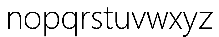 Neue Frutiger World Extra Light Font LOWERCASE