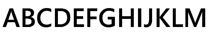 Neue Frutiger World Semibold Font UPPERCASE