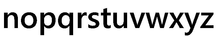 Neue Frutiger World Semibold Font LOWERCASE
