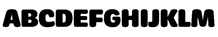 Neutronic Rounded Black Font UPPERCASE