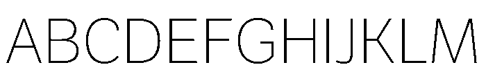 Neutronic Rounded Extra Light Font UPPERCASE