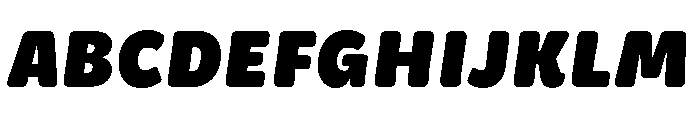 Neutronic Rounded Heavy Italic Font UPPERCASE