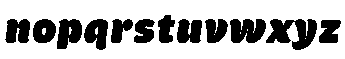 Neutronic Rounded Heavy Italic Font LOWERCASE