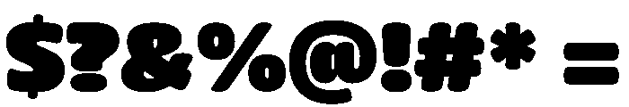 Neutronic Rounded Heavy Font OTHER CHARS