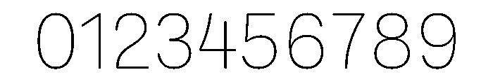 Neutronic Rounded Thin Font OTHER CHARS