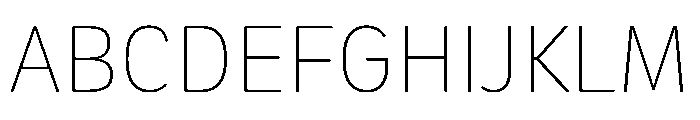Neutronic Rounded Thin Font UPPERCASE