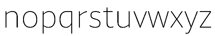 Neutronic Rounded Thin Font LOWERCASE