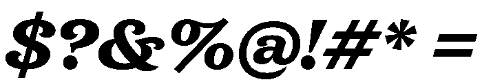New Atlas Black Italic Font OTHER CHARS