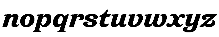 New Atlas Black Italic Font LOWERCASE