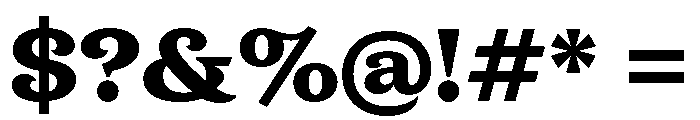 New Atlas Black Font OTHER CHARS