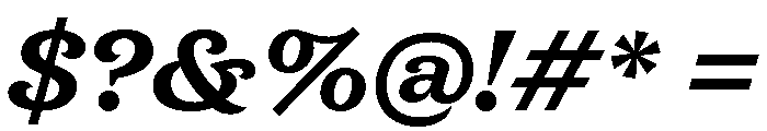 New Atlas Bold Italic Font OTHER CHARS