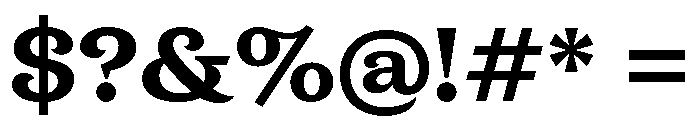 New Atlas Bold Font OTHER CHARS