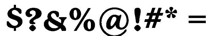 New Atlas Extra Bold Font OTHER CHARS