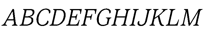 New Atlas Light Italic Font UPPERCASE