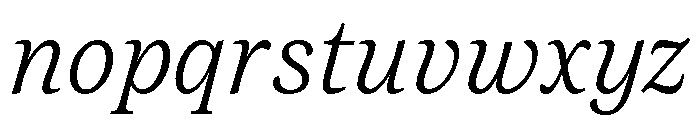 New Atlas Light Italic Font LOWERCASE