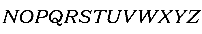 New Atlas Medium Italic Font UPPERCASE