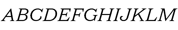 New Atlas Regular Italic Font UPPERCASE