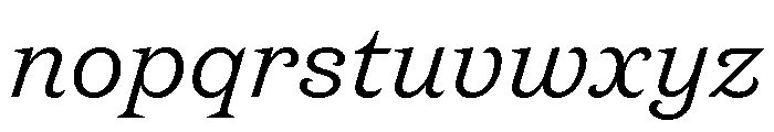 New Atlas Regular Italic Font LOWERCASE
