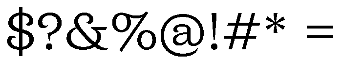New Atlas Regular Font OTHER CHARS