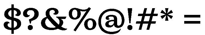 New Atlas SemiBold Font OTHER CHARS