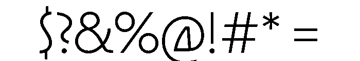 New Cordial ExtraLight Font OTHER CHARS