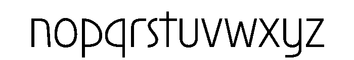 New Cordial ExtraLight Font LOWERCASE