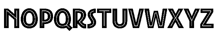 New Cordial Inline Bold Font UPPERCASE