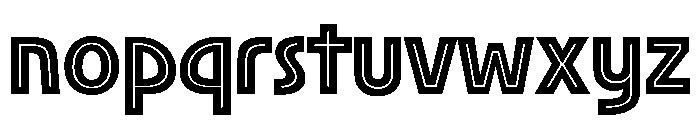 New Cordial Inline Bold Font LOWERCASE