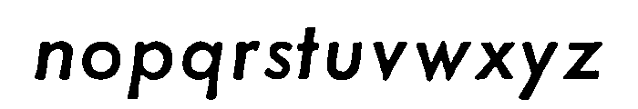Newshound Medium Italic Font LOWERCASE