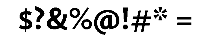 Nexus Sans Bold Font OTHER CHARS