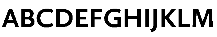 Nexus Sans Bold Font UPPERCASE