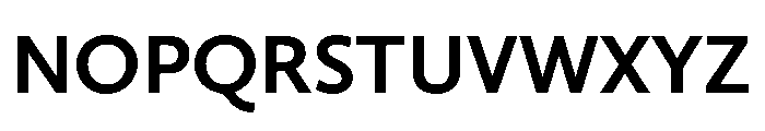 Nexus Sans Bold Font UPPERCASE