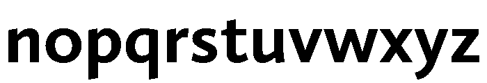 Nexus Sans Bold Font LOWERCASE