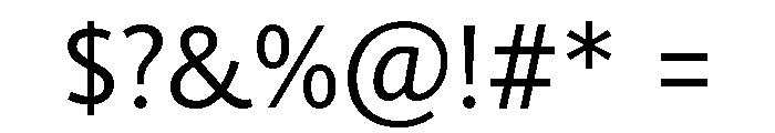 Nexus Sans Light Font OTHER CHARS