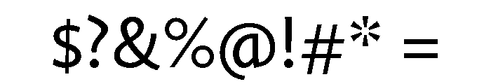 Nexus Sans Regular Font OTHER CHARS