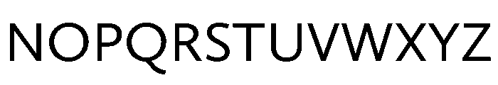 Nexus Sans Regular Font UPPERCASE