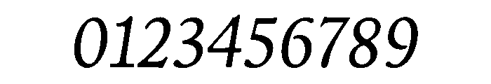 Nexus Serif Italic Font OTHER CHARS
