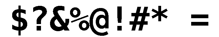 Nexus Typewriter Bold Font OTHER CHARS