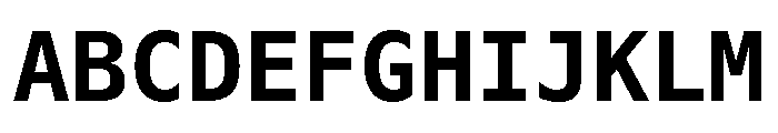 Nexus Typewriter Bold Font UPPERCASE