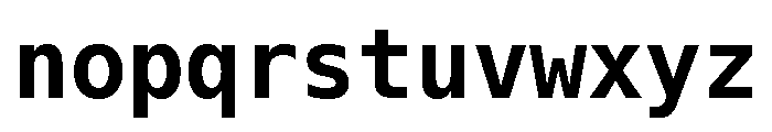 Nexus Typewriter Bold Font LOWERCASE