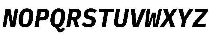 Nexus Typewriter Extra Bold Italic Font UPPERCASE
