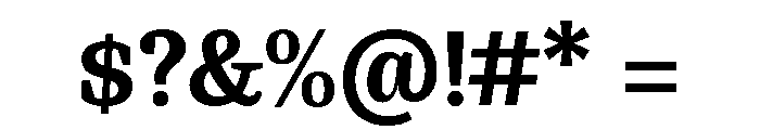 Nexus Typewriter Extra Bold Font OTHER CHARS