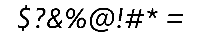 Nexus Typewriter Light Italic Font OTHER CHARS