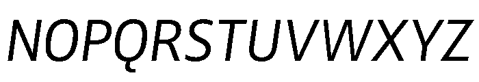 Nexus Typewriter Light Italic Font UPPERCASE