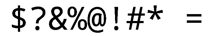 Nexus Typewriter Regular Font OTHER CHARS
