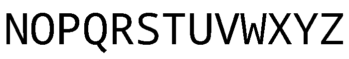 Nexus Typewriter Regular Font UPPERCASE