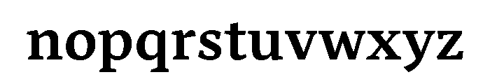 Nexus Typewriter Semibold Font LOWERCASE