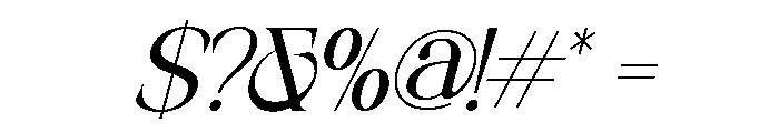 NECTAVIA Italic Italic Font OTHER CHARS